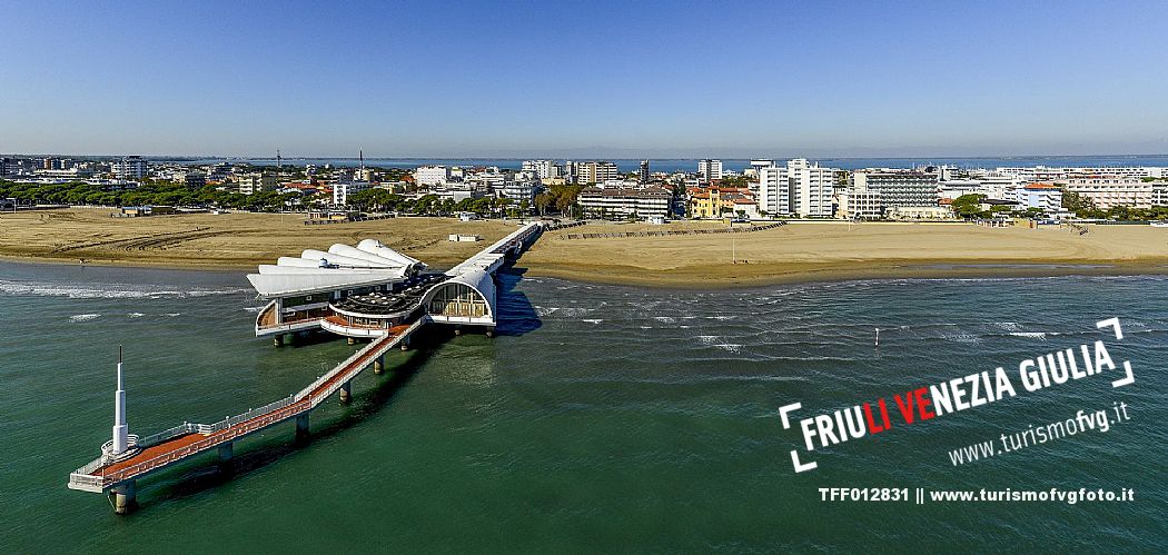 Aereal view of Lignano Sabbiadoro